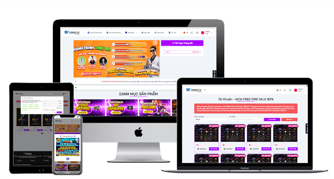 Thiết kế web [SHOPNICK3] Thiết kế website bán nick game mới nhất chuẩn SEO