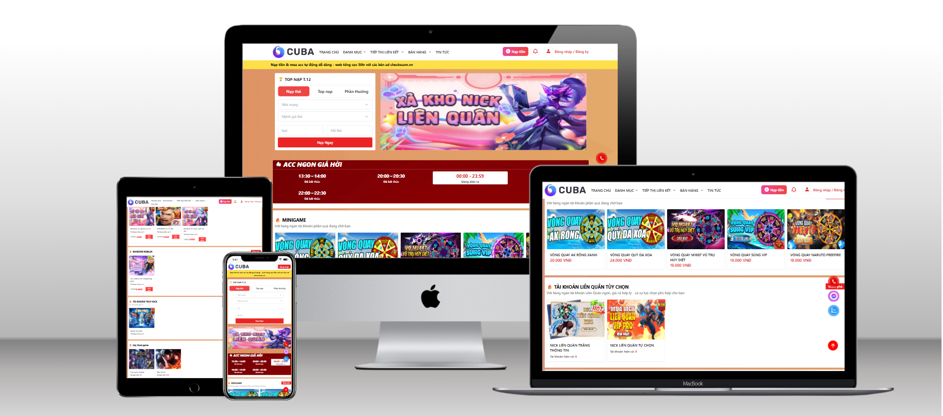 bán acc game full game (muốn bán game nào thêm game đó), thẻ tự động qua card, atm